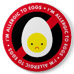 I'm allergic to eggs! buttons