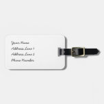 I'm allergic to peanuts! Peanut allergy Bag Tags