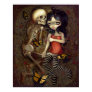 I'm Almost With You ART PRINT skeleton gothic