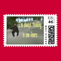 I'm always thinking in one liners postage