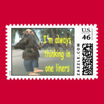 I'm always thinking in one liners stamps