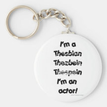 I'm An Actor (For Light Colored Products) Keychains