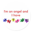 I'm an angel, autism sticker
