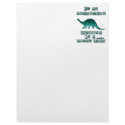 I'm an Apatosaurus letterhead