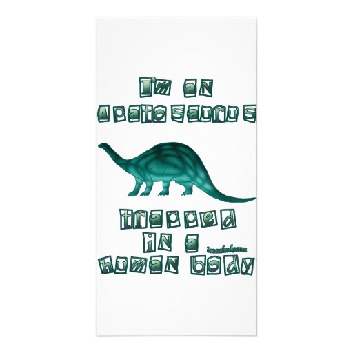 I'm an Apatosaurus Personalized Photo Card