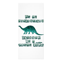 I'm an Apatosaurus Rack Card Template