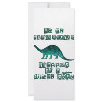 I'm an Apatosaurus Rack Card Template