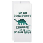 I'm an Apatosaurus Rack Card Template