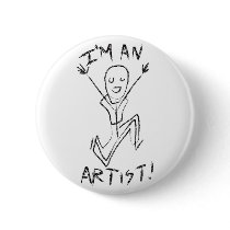 I'm an Artist! Button by blunderland I'm an Artist! Button