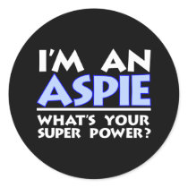 I'm An Aspie Round Stickers