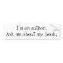 I'm an Author Bumper Sticker
