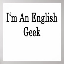 I'm An English Geek Posters