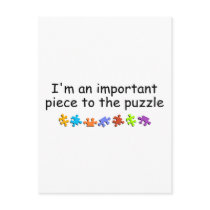 Im An Important Piece Of The Puzzle Postcard