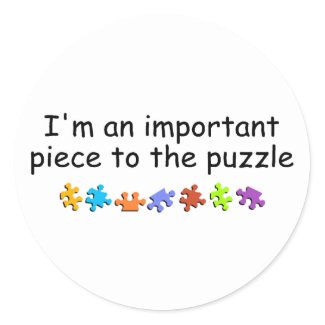 Im An Important Piece Of The Puzzle Sticker