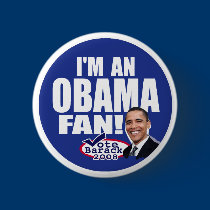 I'm An Obama Fan Button  buttons