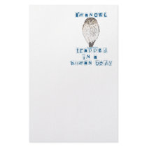 I'm an Owl stationery by Pandion I'm an Owl stationery