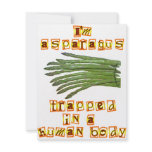 I'm Asparagus Custom Invitation