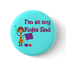 I'm at my Knits End buttons by gailg1957 I'm at my Knits End buttons