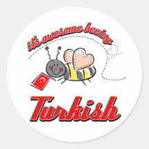 I'm awesome beeing Turkish Sticker