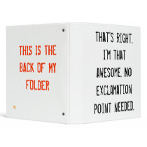 I'm Awesome Binder