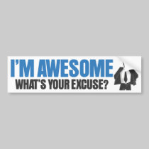 I'm Awesome - What's Your Excuse? bumper stickers