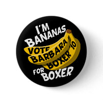 I'm Bananas for Boxer Button