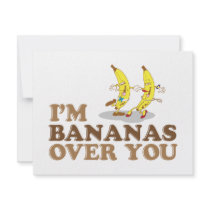 I'm Bananas Over You - Dancing Bananas Personalized Invitations