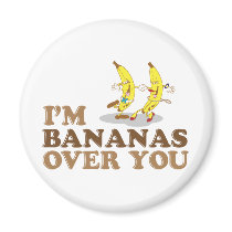 I'm Bananas Over You - Dancing Bananas Magnets