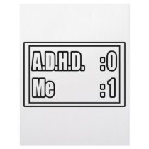 I'm Beating A.D.H.D. (Scoreboard) letterhead by ADD_ADHD_Shirts I'm Beating A.D.H.D. (Scoreboard) letterhead