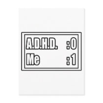 I'm Beating A.D.H.D. (Scoreboard) Post Card