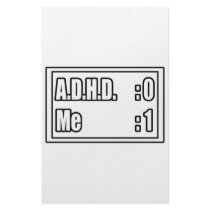 I'm Beating A.D.H.D. (Scoreboard) Personalized Stationery