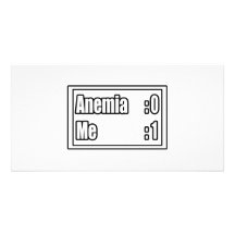 I'm Beating Anemia (Scoreboard) Photo Card Template
