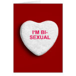 I'M BISEXUAL CANDY HEART CARDS