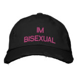 IM BISEXUAL EMBROIDERED HATS