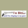 I'm Bitter, and I'm clinging