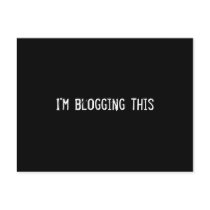 I'm blogging this postcards