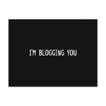 I'm blogging you postcards