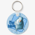 I'm Blue Quaker Parakeet Keychain