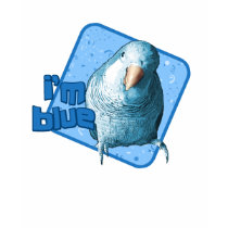 I'm Blue Quaker Parakeet Women's Dark Tee t-shirts by MenagerieMayhem I'm Blue Quaker Parakeet Women's Dark Tee t-shirts
