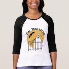 ladies_fitted_raglan - Halloween ghost design T-shirts, hoodies, sweatshirts, tank tops, bodysuits, mugs, cards, stickers, trick or treat bags, and more with a ghost design and text that reads Im Boo-tiful!: Sizes  Available colors: whiteblack