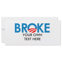 I'm Broke rack cards by antiobama I'm Broke rack cards
