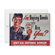 I'm Buying Bonds Are You? invitations by ww2posters I'm Buying Bonds Are You? invitations