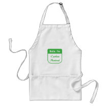 I'm carbon neutral apron by tagtees I'm carbon neutral apron