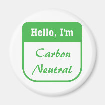 I'm carbon neutral magnet magnets