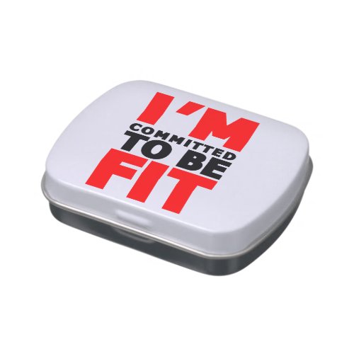 I&#39;m committed to be Fit Jelly Belly Candy Tins