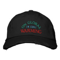 I'M COOL! ON GLOBAL WARMING - Hat embroidered hats