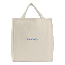 I'm Crafty Embroidered Bags