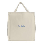 I'm Crafty Embroidered Bags
