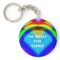 I'm Crazy for Cavies Guinea Pig Keychain