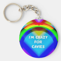I'm Crazy for Cavies Guinea Pig Keychain keychains